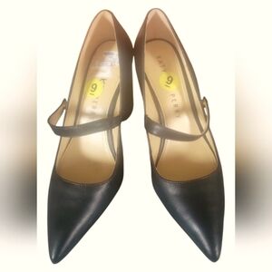 Katy Perry Collections Women's Leather Pointed Toe Mary Jane Black Heels Sz 9